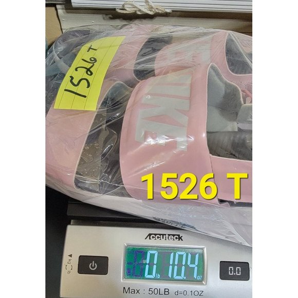 Nike Tanjun Womens Plum Chalk Gray Gunsmoke Double Strap Sandals Size 10 NEW - Picture 9 of 9